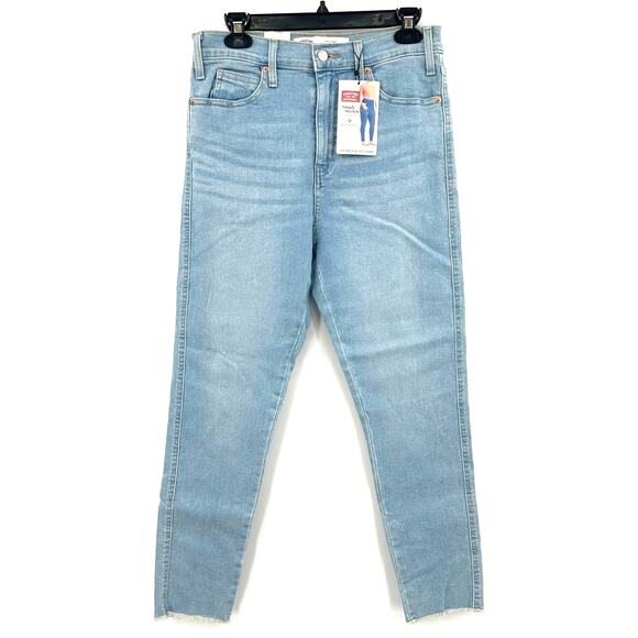 Signature Levi Straus NWT New with Tags Size 6 / W28 Skinny Jeans High Rise Blue - Picture 1 of 4